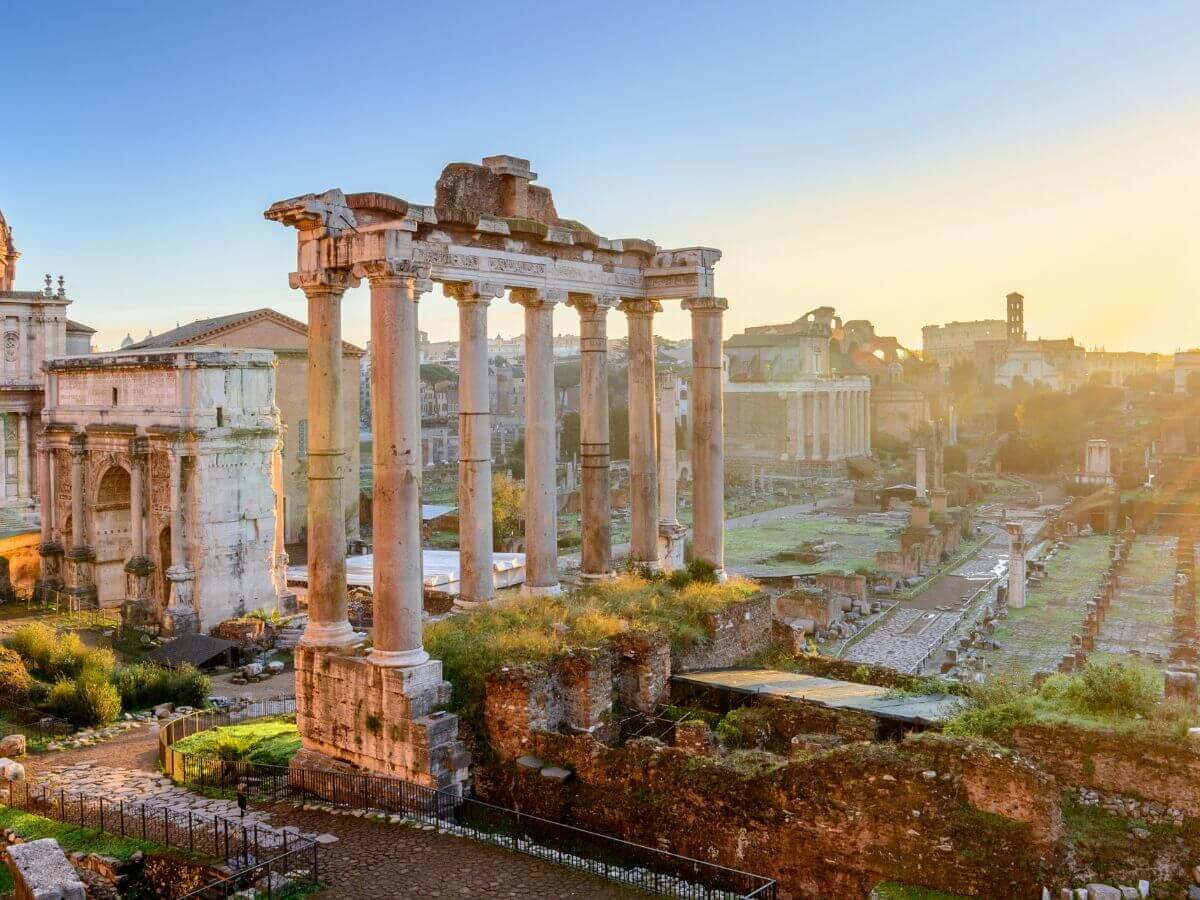 Romerske ruiner I Rom