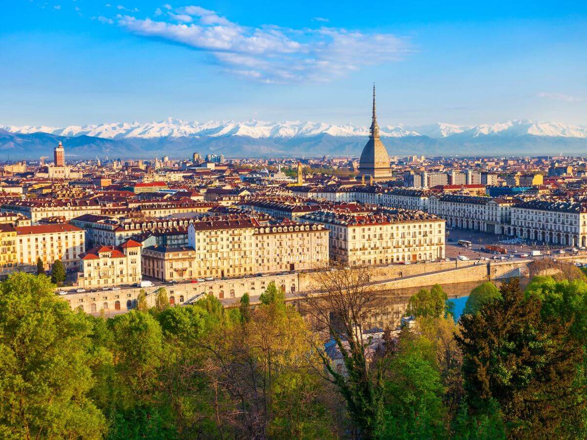 Bedårende udsigt udover Torino