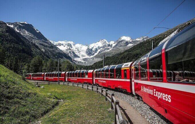 Bernina og Glacier Ekspress – 5 dage med spektakulære togrejser gennem Schweiz