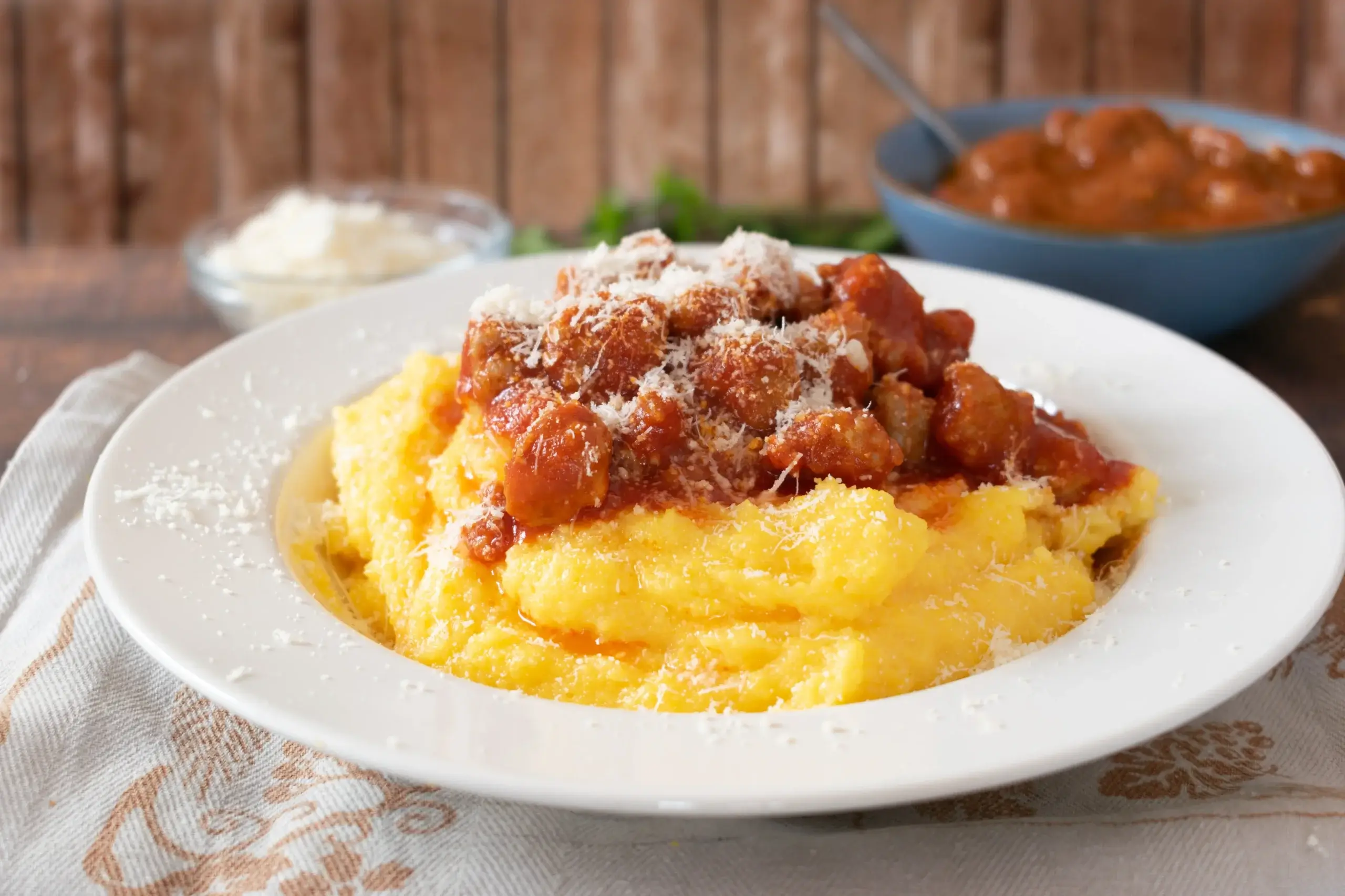 Klassisk Polenta (majs kogt ind til pasta eller grød) 