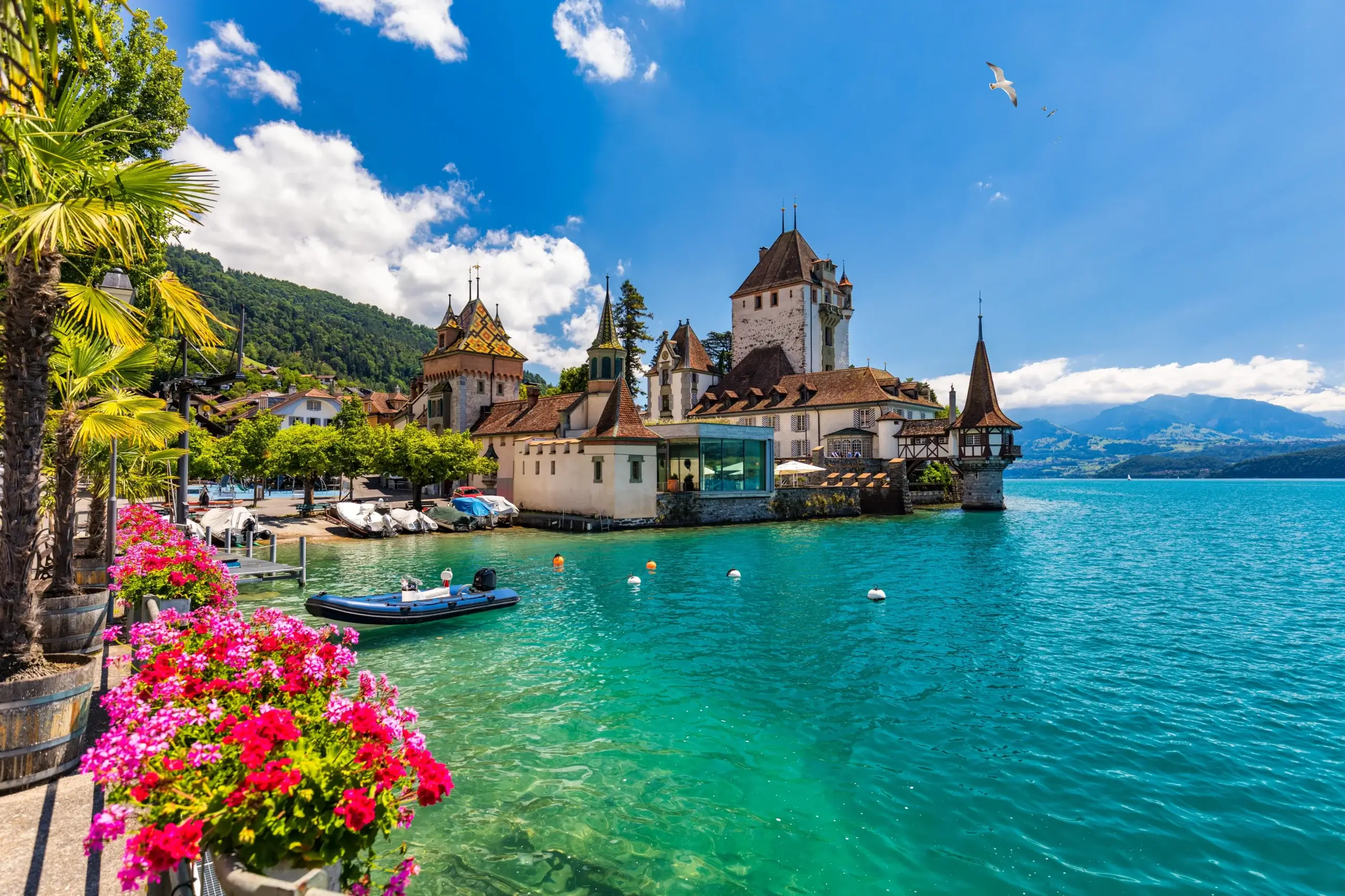 Schloss Oberhofen ved Thunsøen, Interlaken