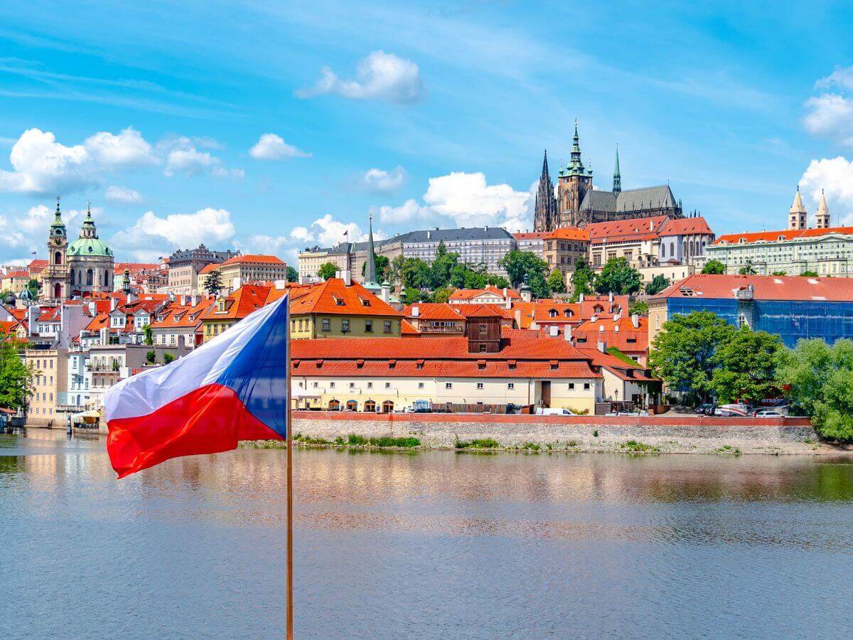 Se Prags flotte borg område, som er Europas største