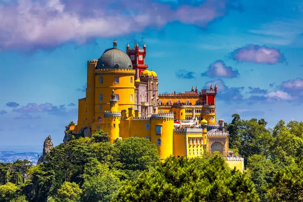 Bedårende Pena Palace I Lissabon