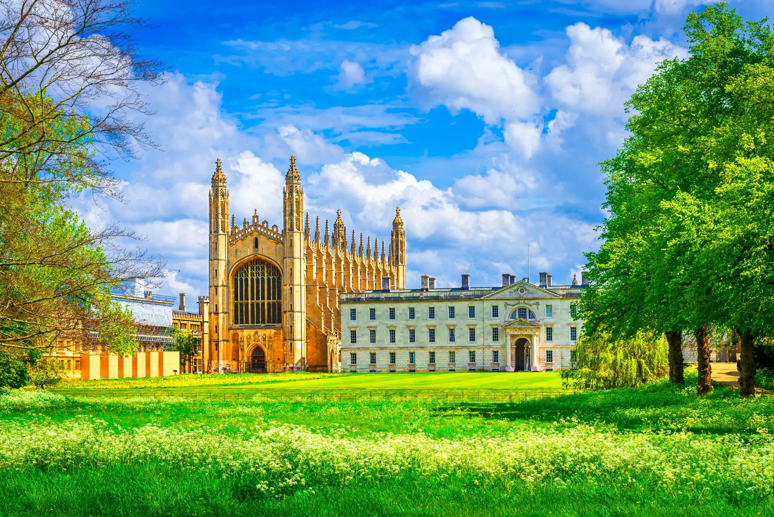 King's College og kapellet i Cambridge
