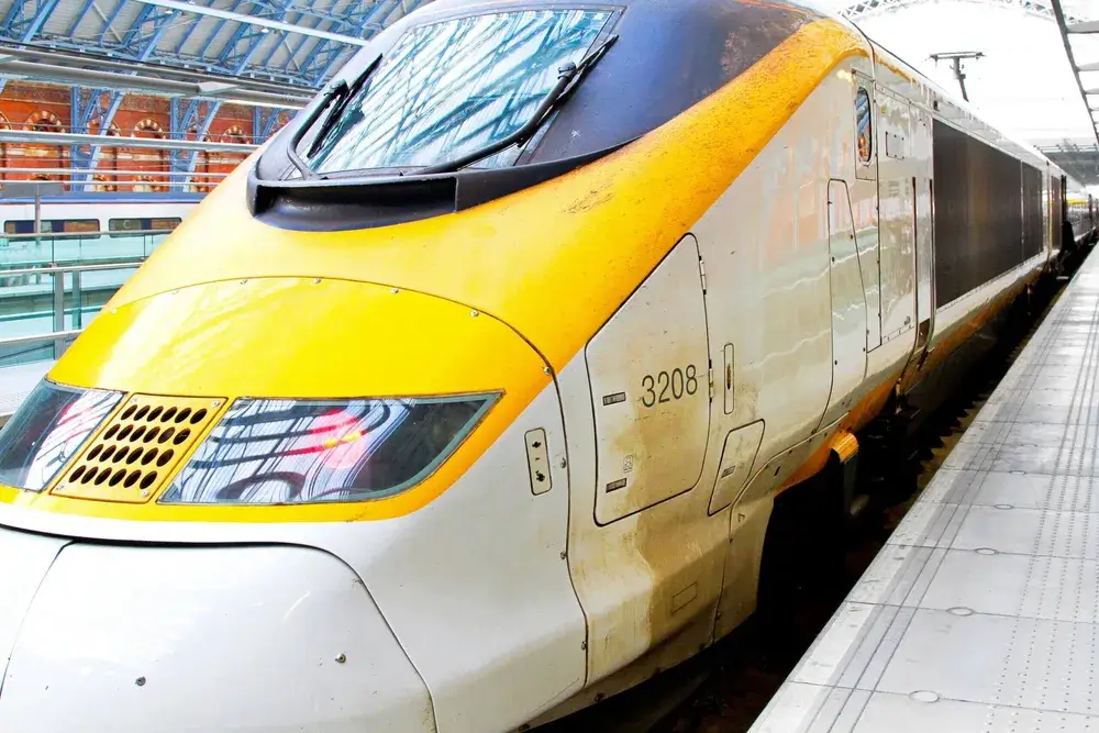 Eurostar-tog på vej til London